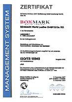 La Boxmark è certificata ISO TS 16949-2002